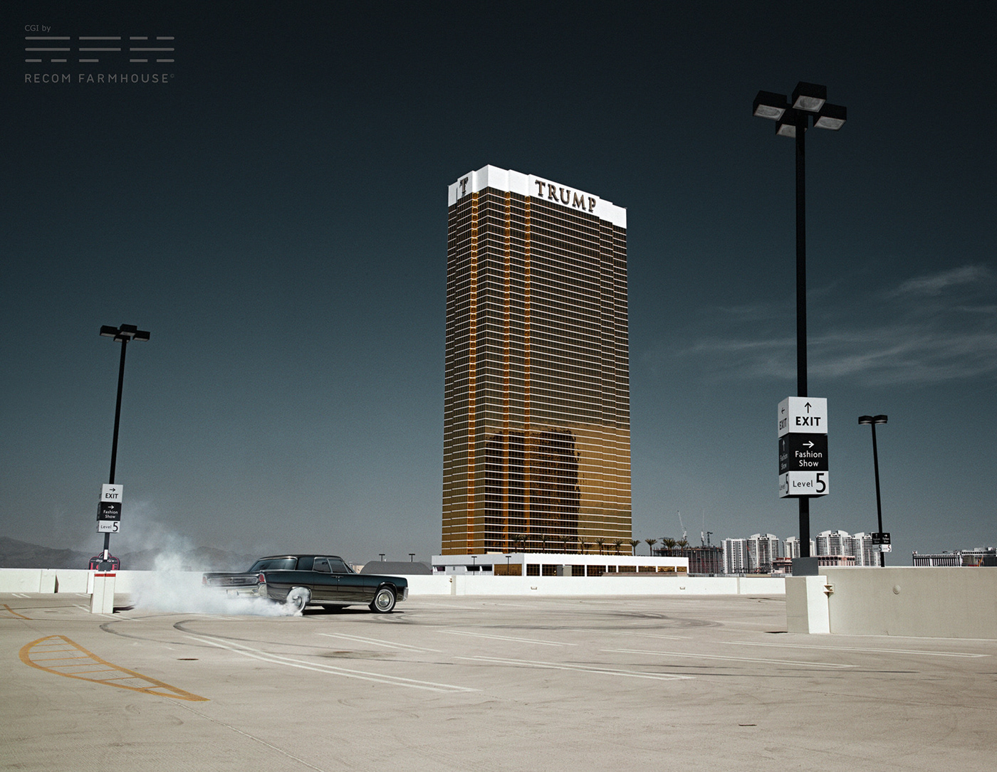 lincoln kennedy president Trump Tower LIMOUSINE automotive   CGI classic car time travel cgi car
