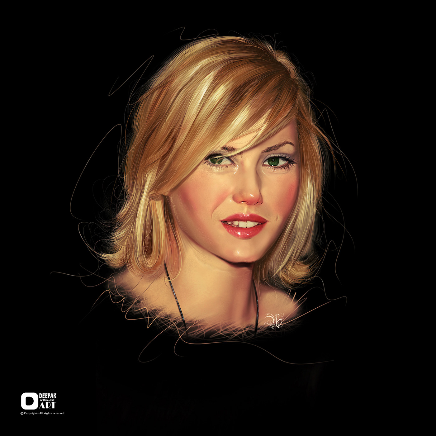 art beauty celebrity portrait Character design  Digital Art  digital illustration Drawing  portrait
