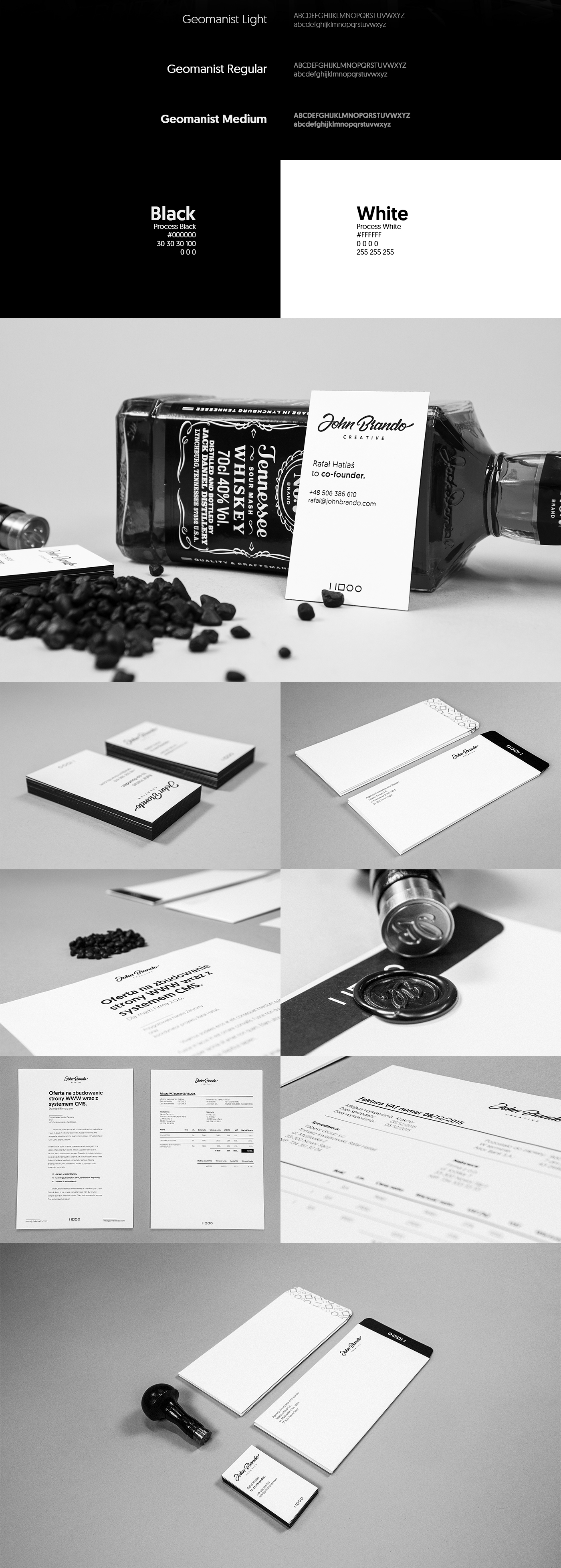 logo typography   identity brand black and white Stationery Responsive Website agency
