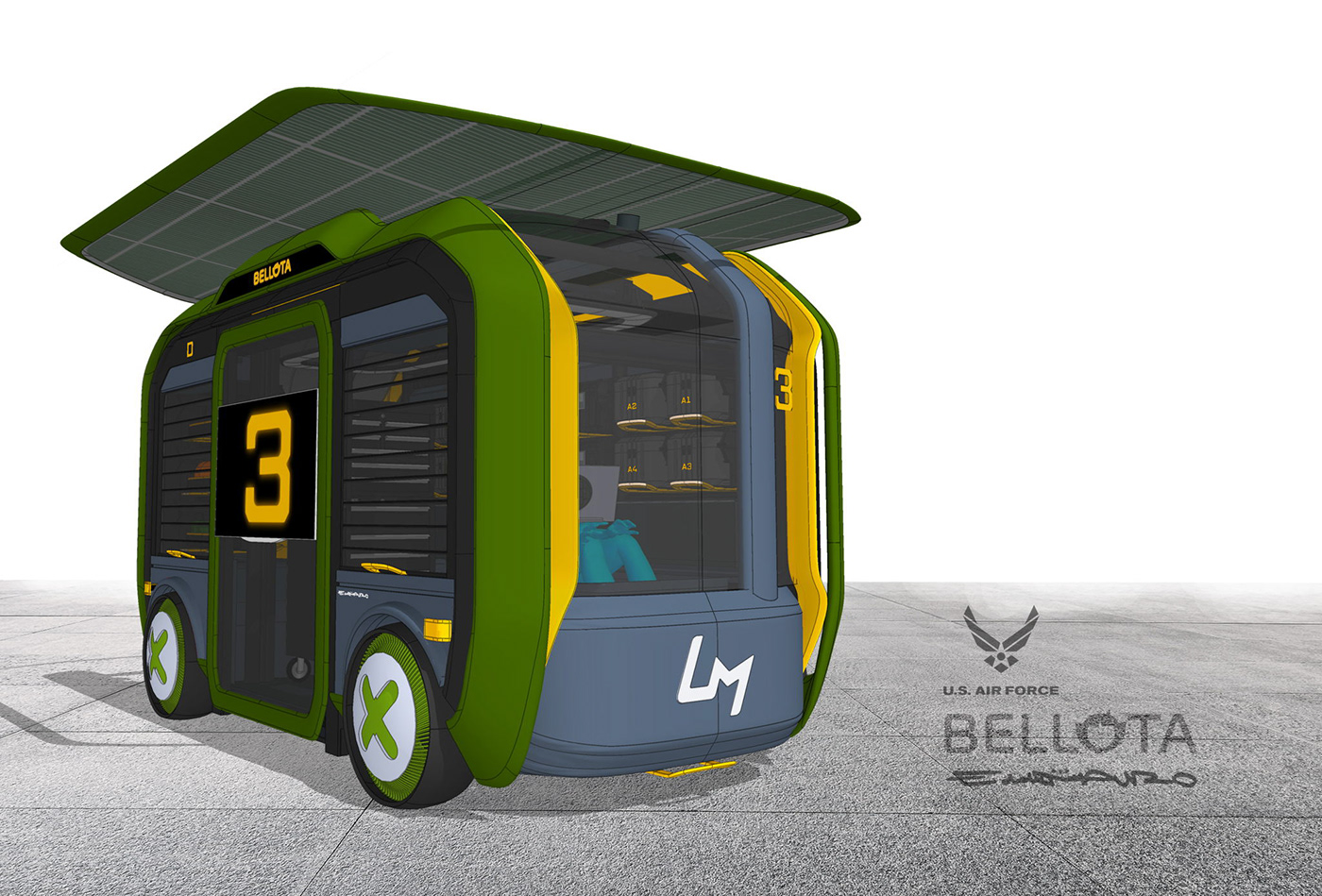 olli bus electric Autonomous local motors airforce mobility transportation