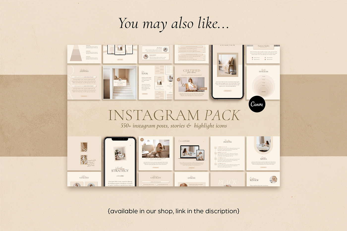 brand designer Business Branding Coach Template instagram canva Instagram Coach Instagram Post Instagram Stories Instagram template social media canva social media template