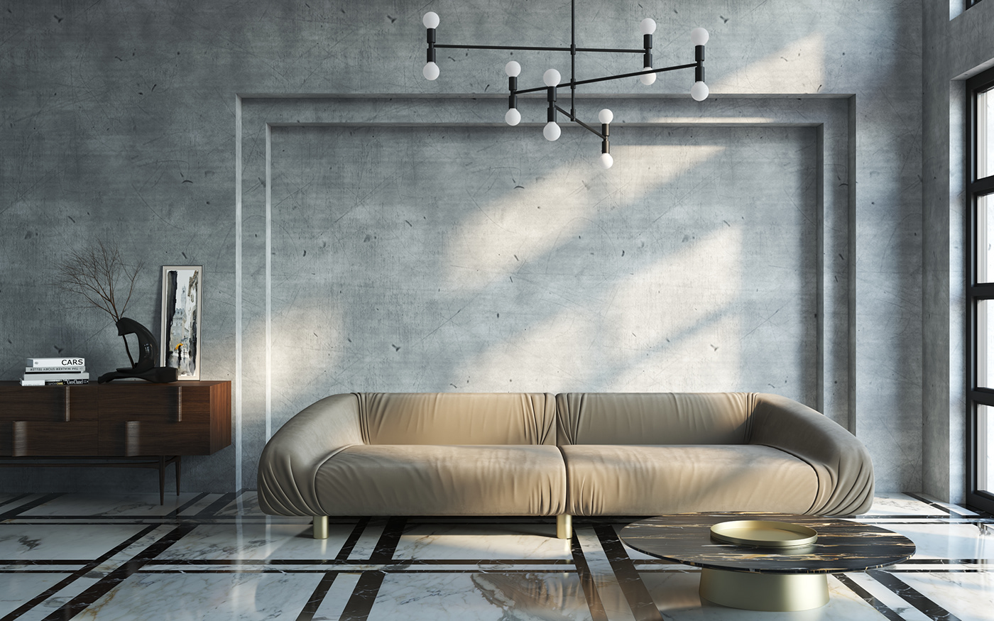 architecture concrete Interior Marble modern product design  sofa Urban