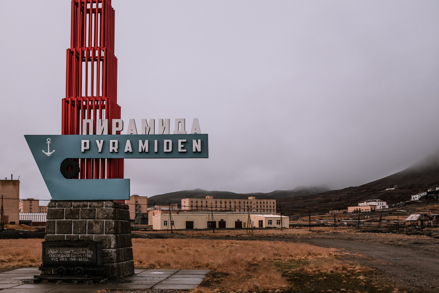 Svalbard abandoned Arctic fog dark Urban norway mountain coal Mining