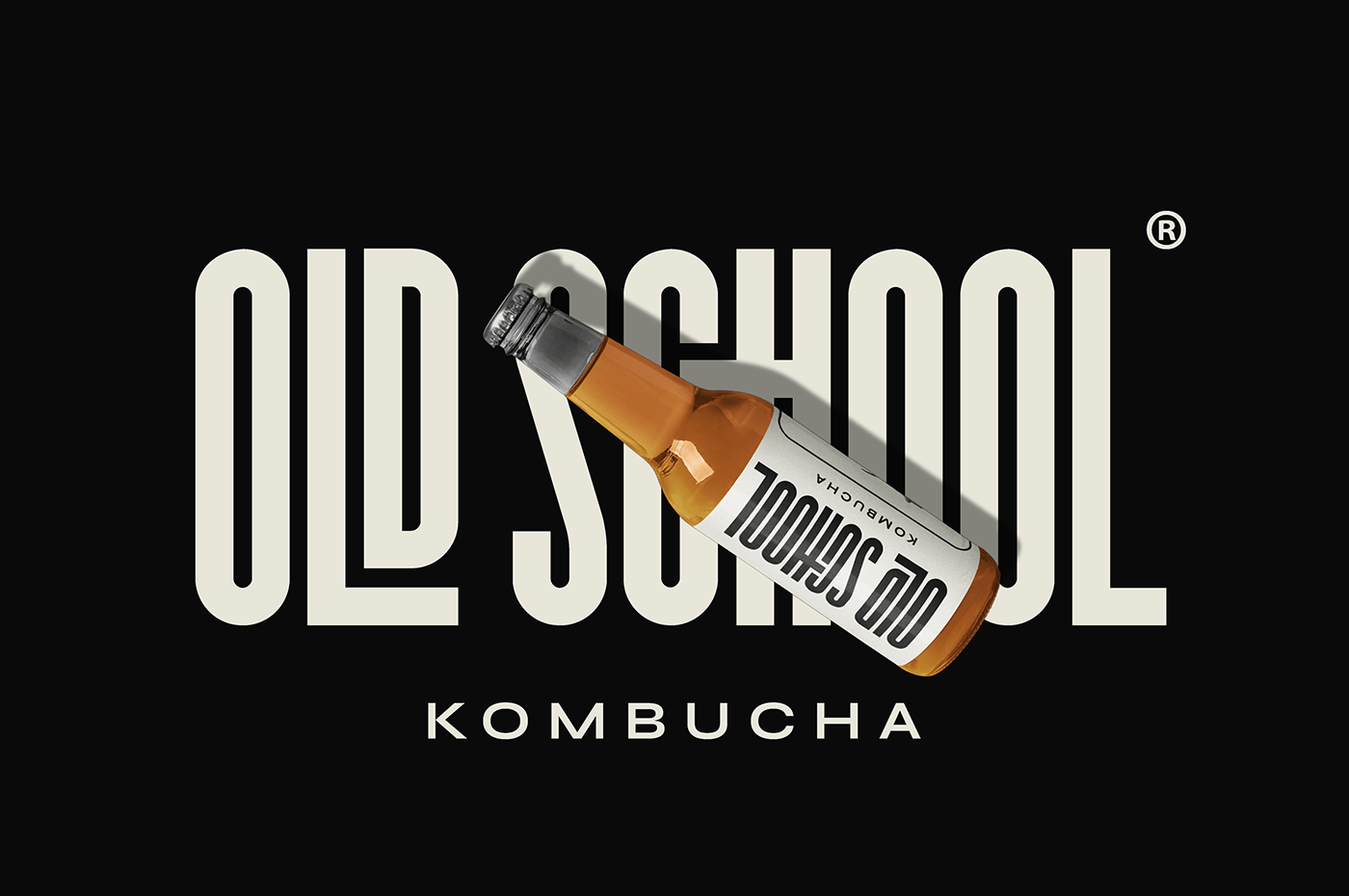 beverage bottle branding  drink juice kombucha Label logo Packaging wordmark