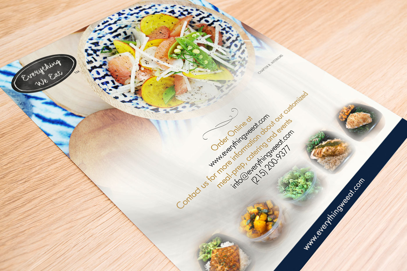 delivery service everything we eat flyer meal food flyer restaurant flyer Food Advertising art direction  colorful