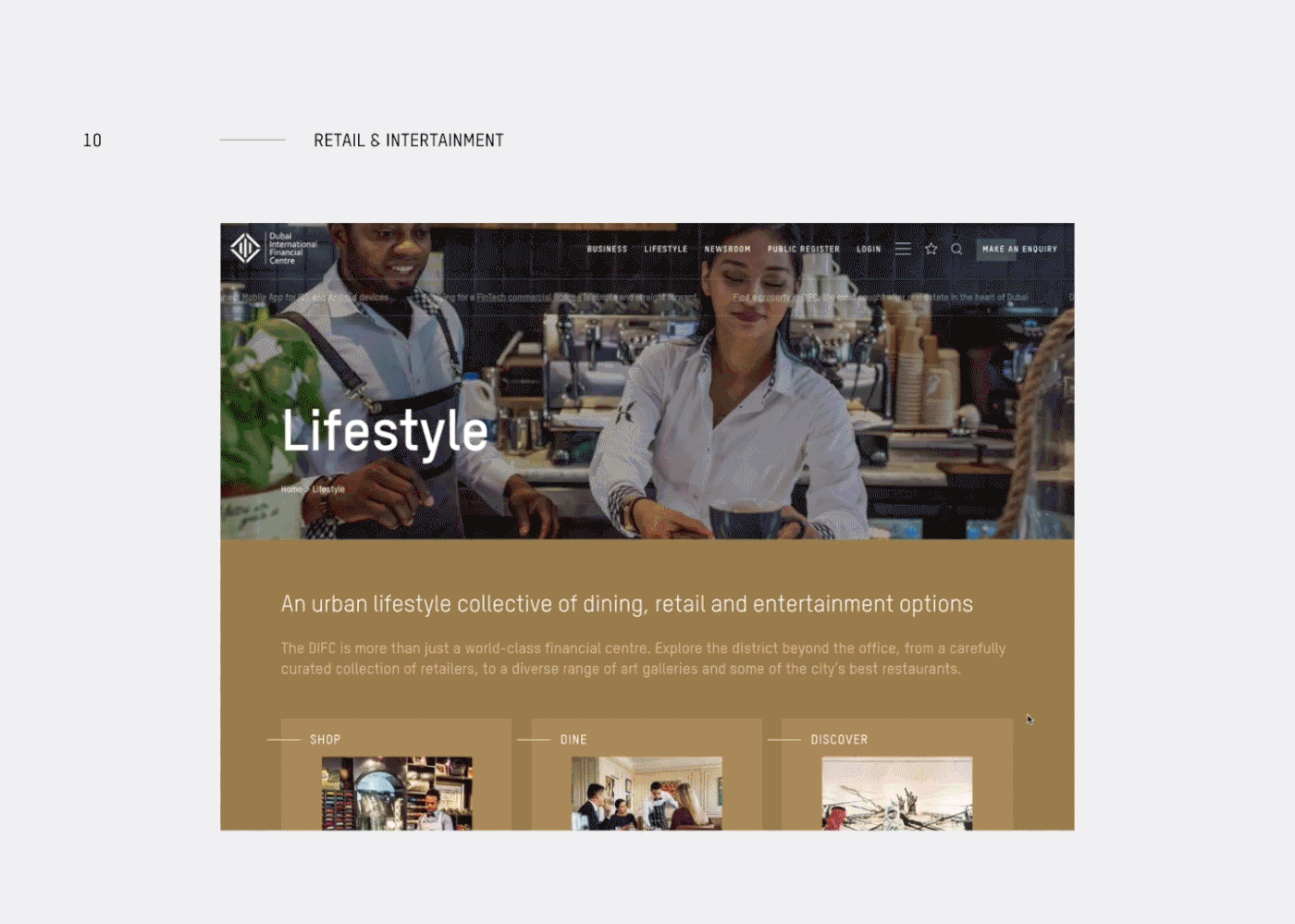 business Retail UI kit digital finance ux Website minimalistic effects dubai