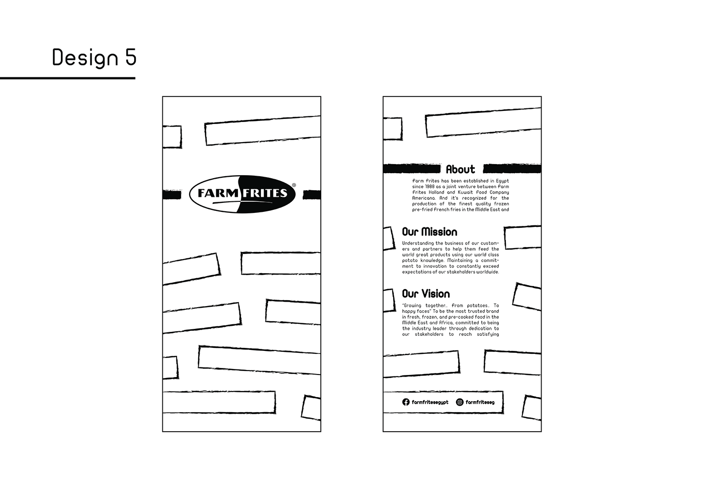 black and white flyer Food  Fries gestalt ILLUSTRATION  Mockup package Packaging packaging design
