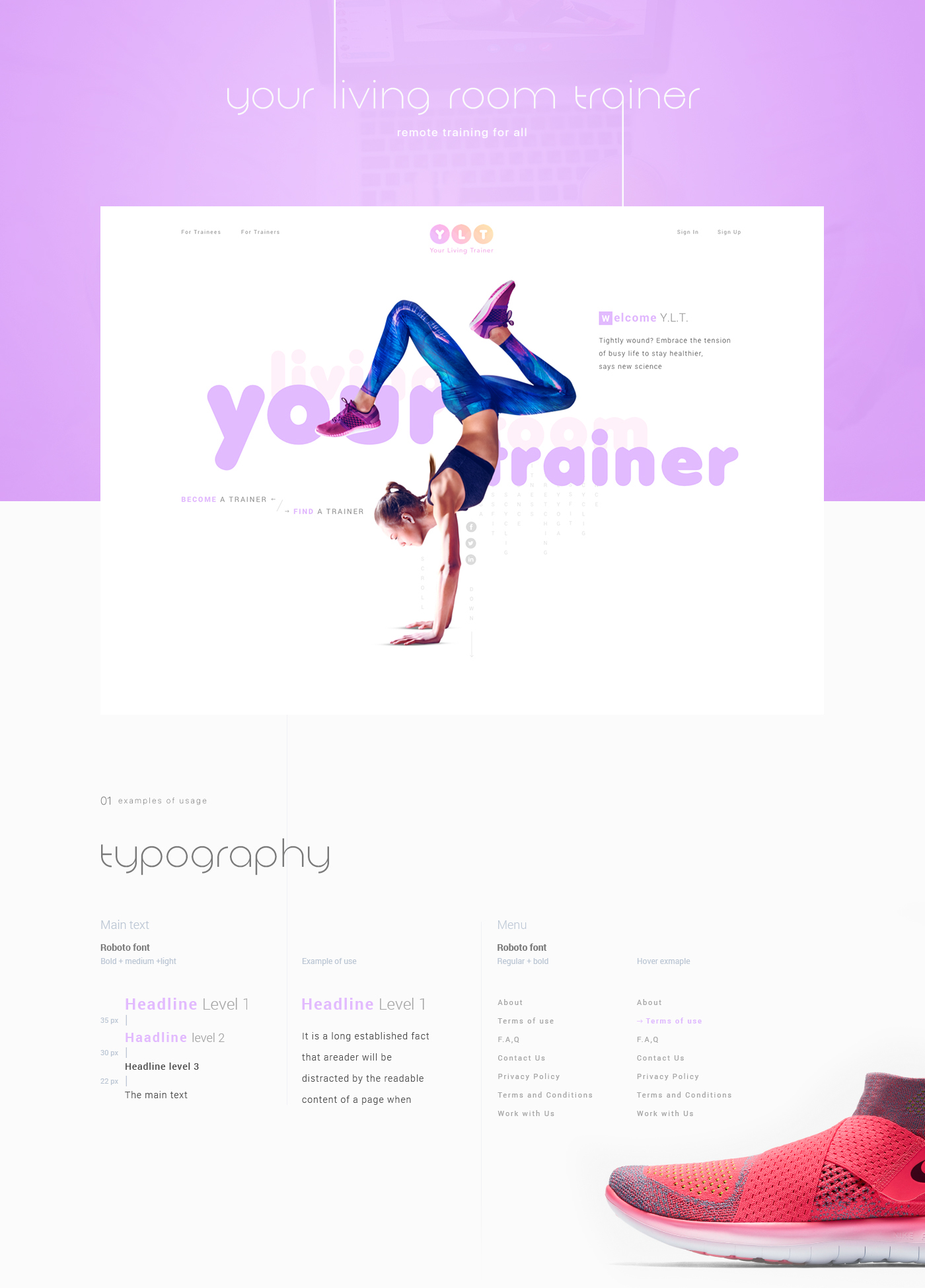 UI ux fitness web project sport Appointment app scheduling app Web Design 
