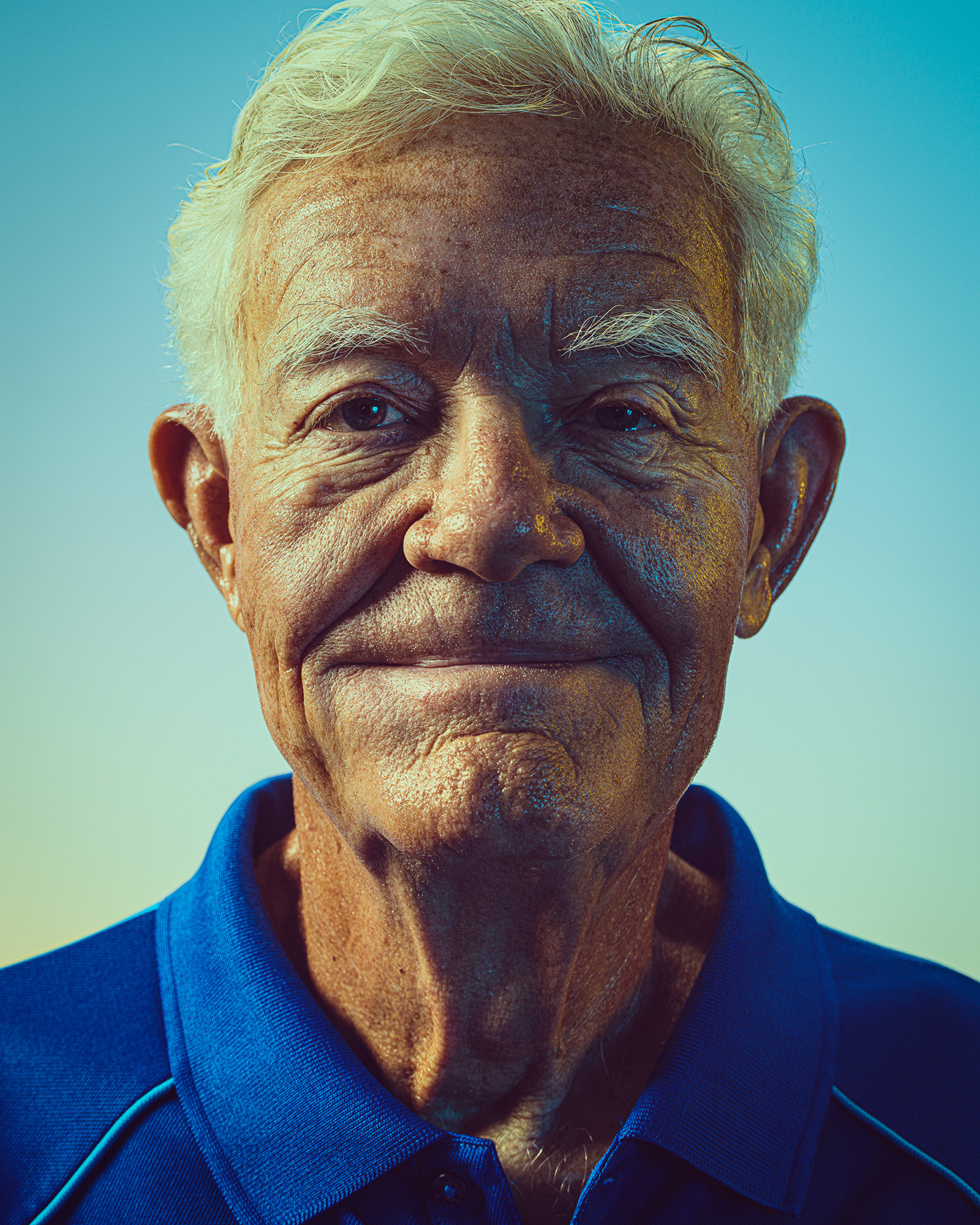 portraits portrait senior senior citizen athletes athlete olympic projection color gradient