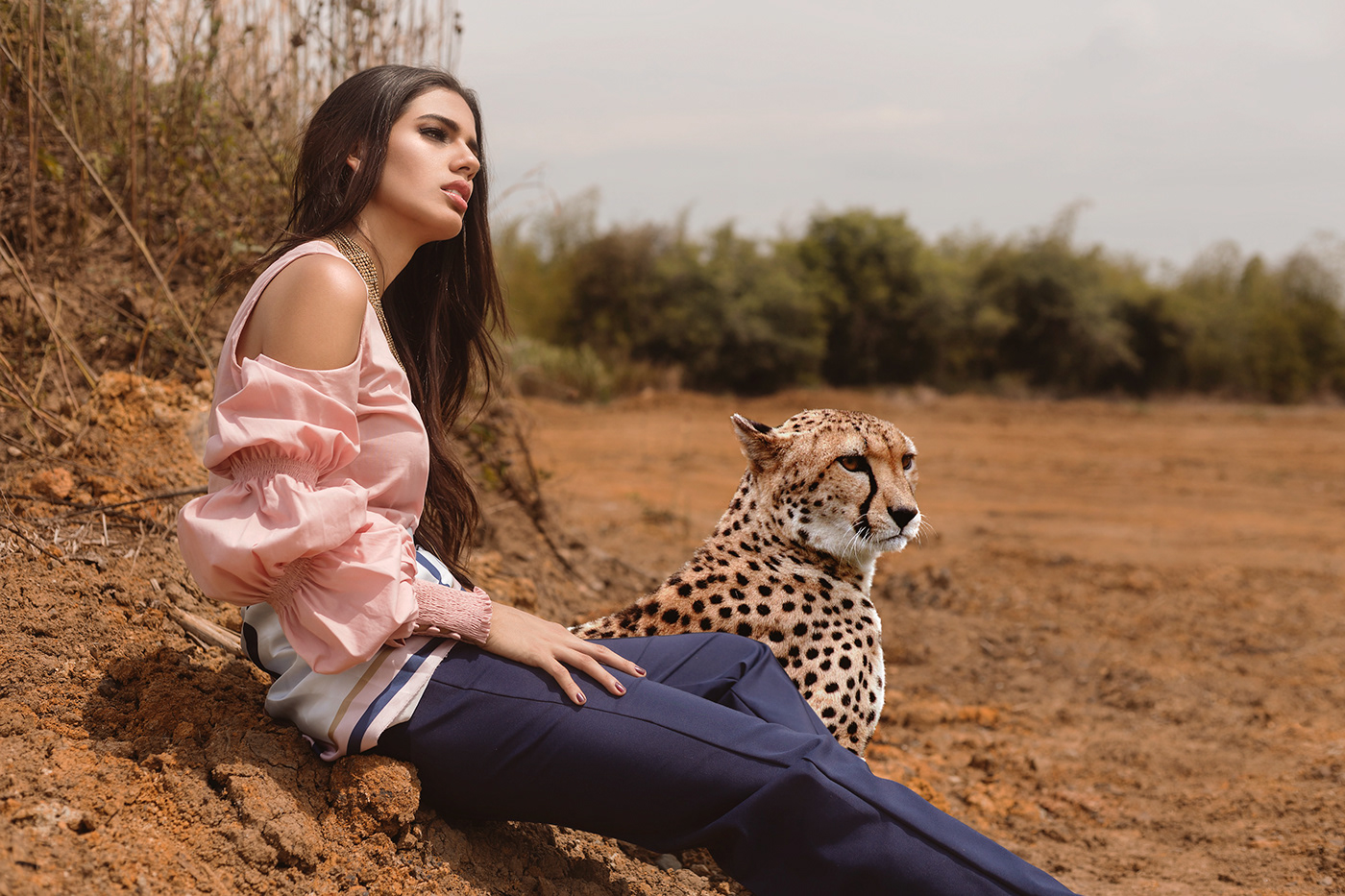 Fashion  moda safari retoque Fotografia calor chic Producción direccion