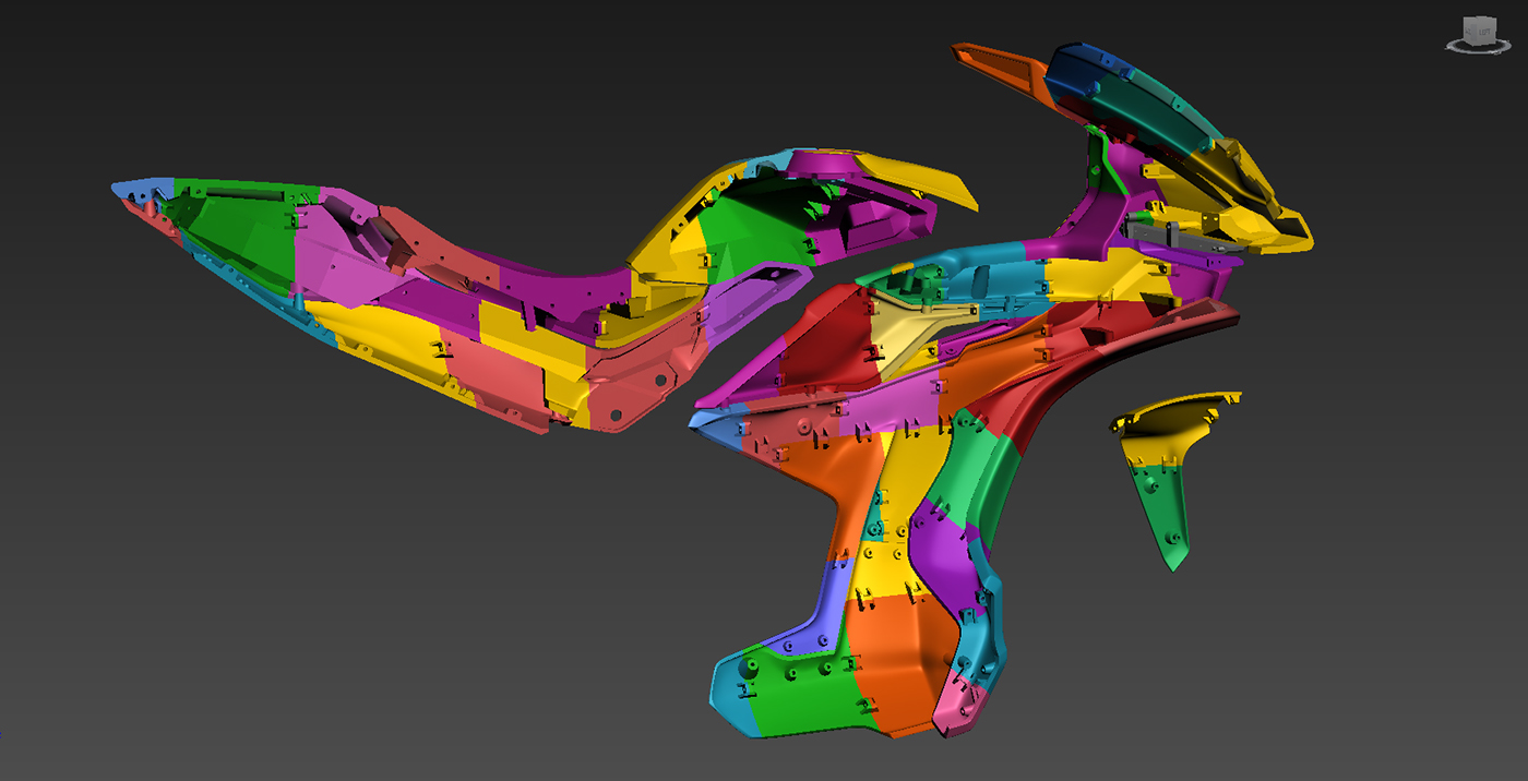 prototype motorbike fdm industrial design  product design  Automotive design 3ds max concept