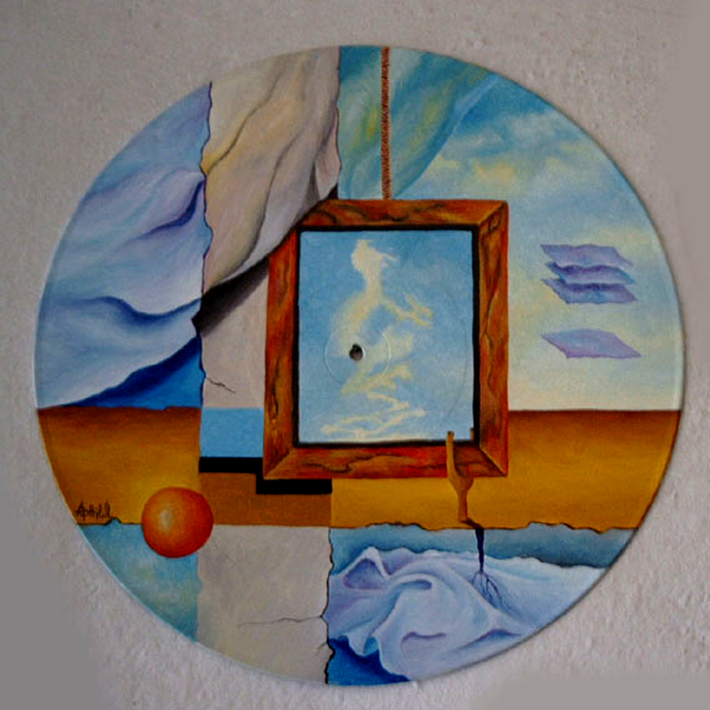painting   Oil Painting surreal Attila Blága oil on vinyl
