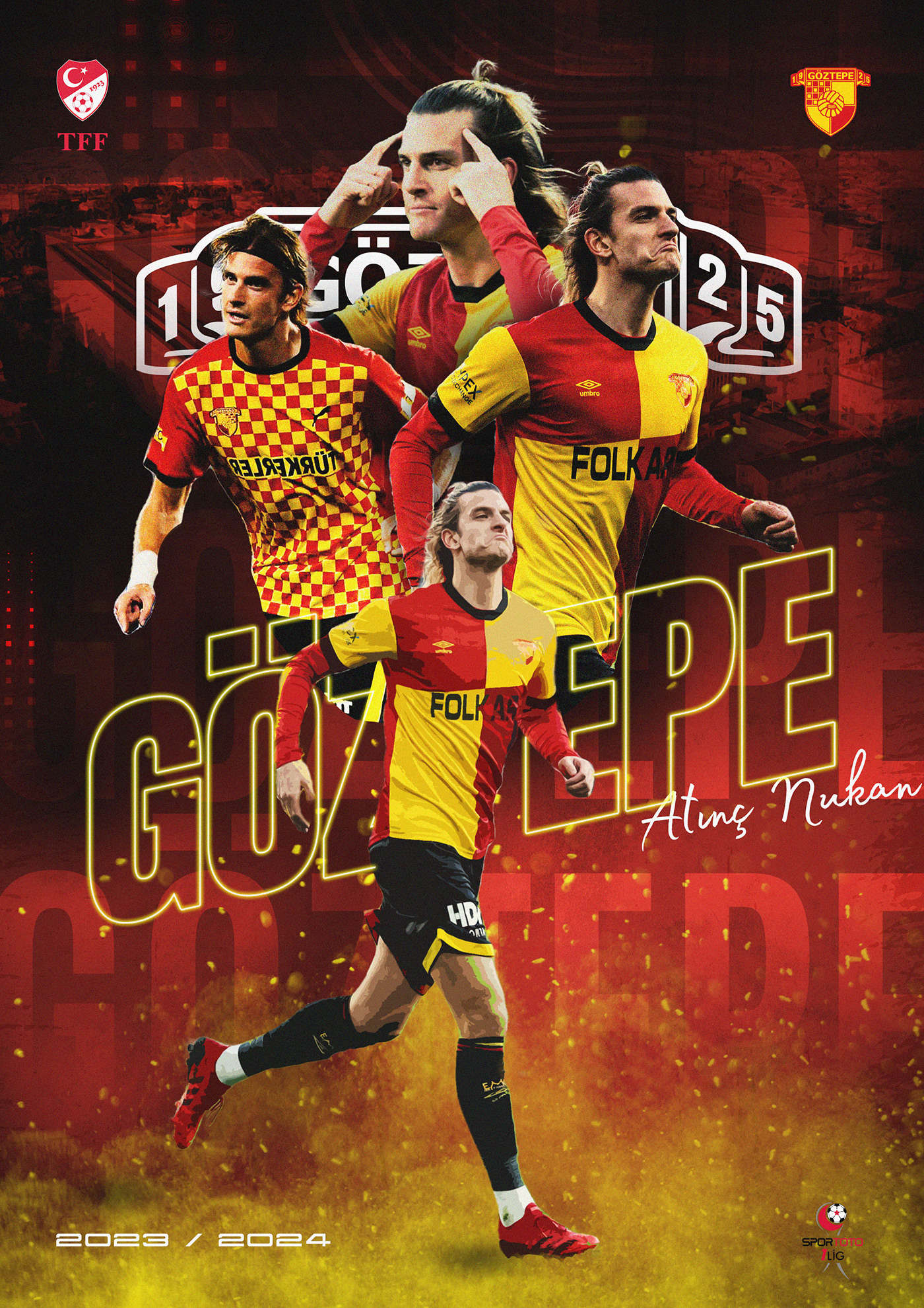 Göztepe tff Futbol football posters Poster Design Social media post poster art posterseries