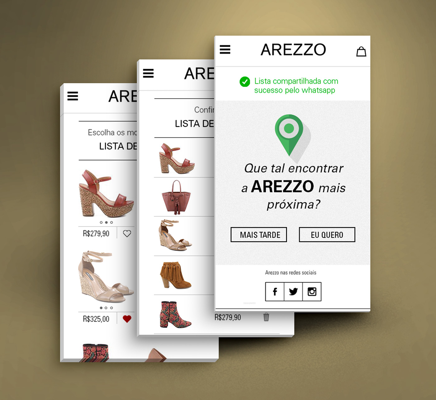 Fashion  aplication mobile Web Design  shoes Style brand Web design graphic design 