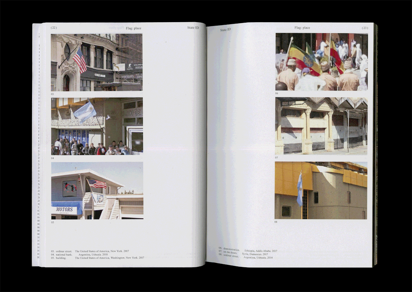 google street view book design visual research state flag language editorial borders classification diploma