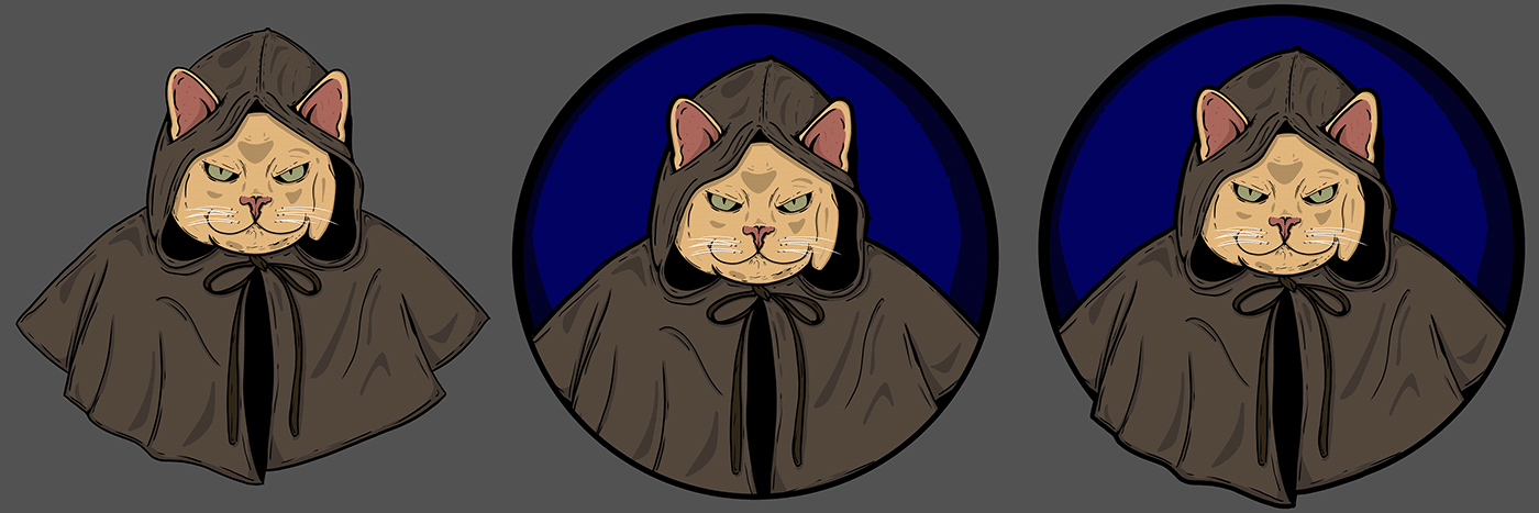 Rogue hood cloak fantasy Cat