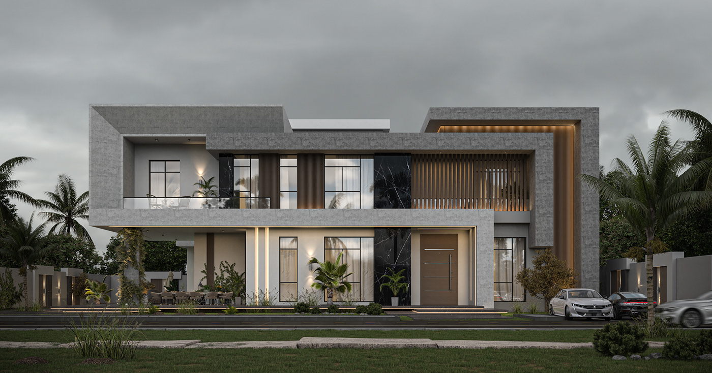 3ds max architecture archviz exterior modern Render visualization vray HOUSE DESIGN home