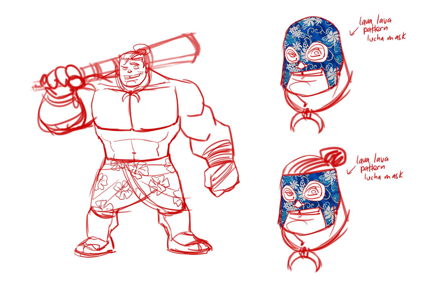 art direction  hero character Wrestling