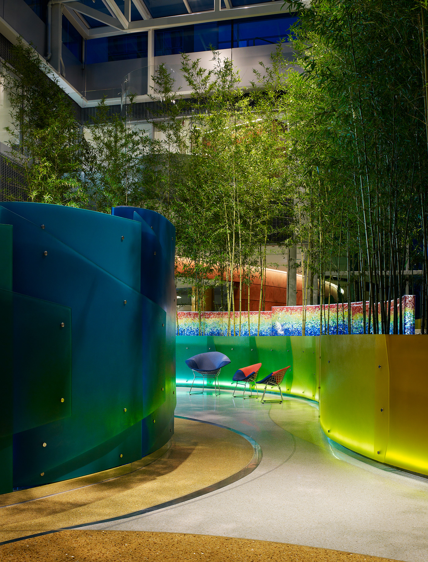 chicago healing garden children hospital interactive light Landscape play relax