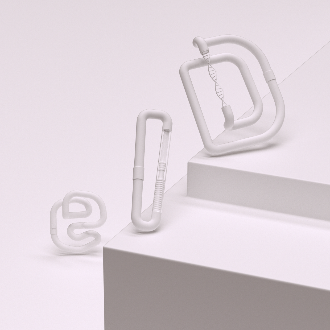 Health ID pasport digital future CGI type lettering minimal implant