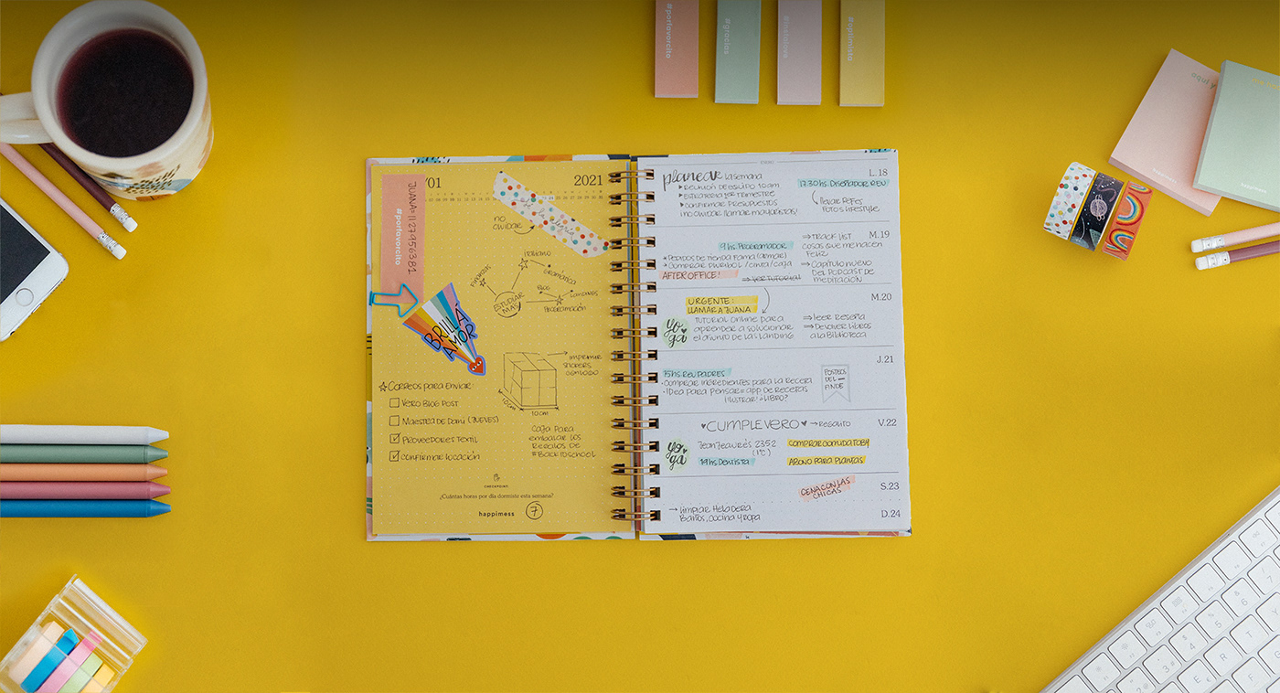 agenda colección Diseño editorial editorial design  journal planner print design 