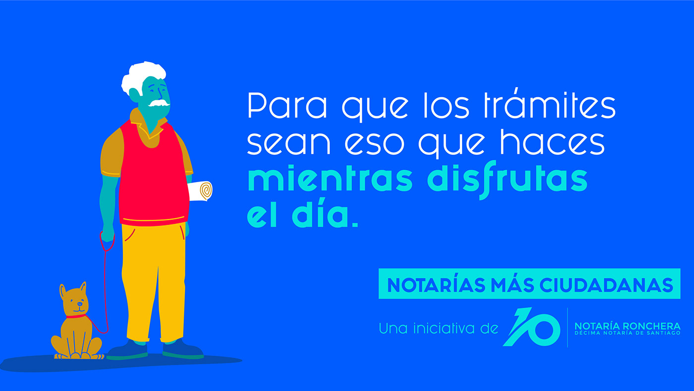 ArtDirection campaign characters chile ILLUSTRATION  Keyvisual notaria notary people Santiago