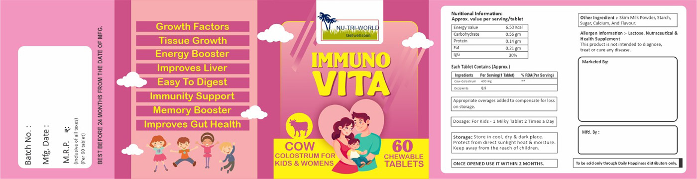 product label design health care products kids teblet kids vitamins