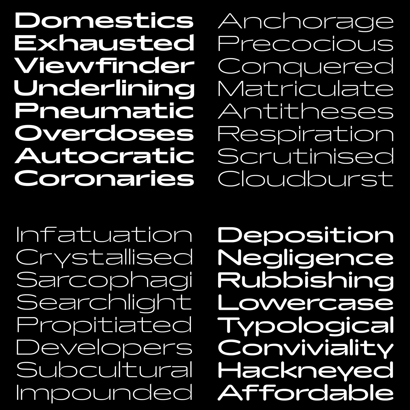 Typographie font Typeface