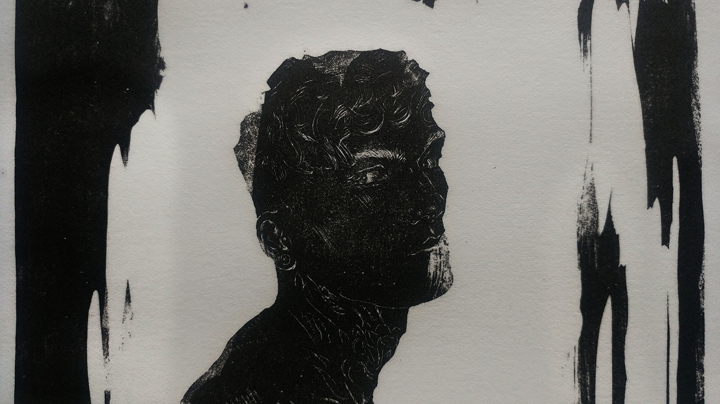 lithography litho Drawing  etching printmaking portrait