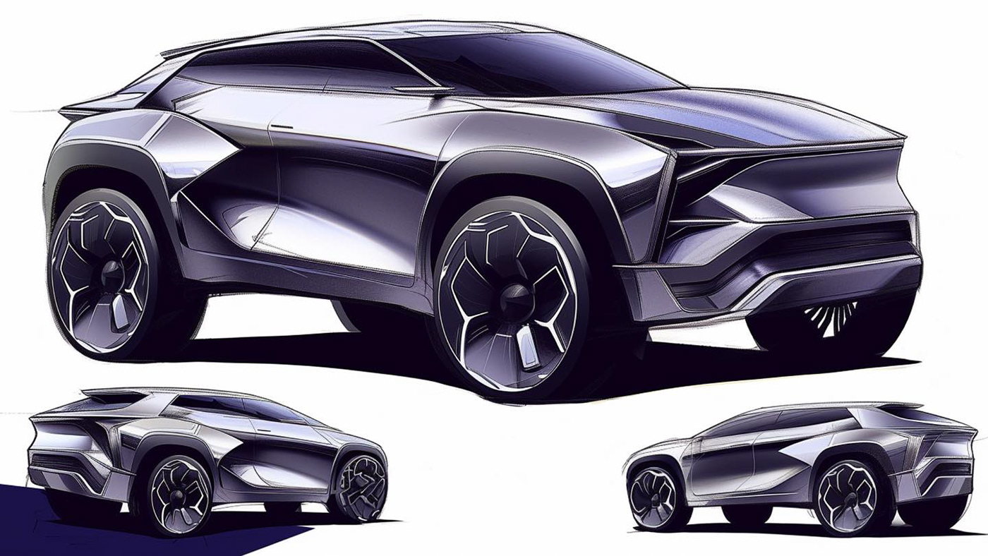 car Vehicle cardesign Automotive design transportation design sketch ai ideation future
