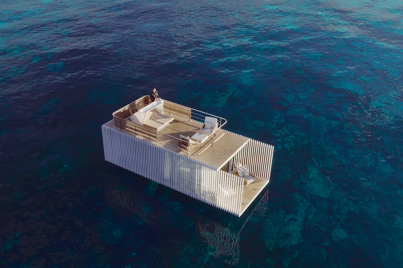 floating accomodation natural experience architecture nature environment Domotica System Facilities sea boat