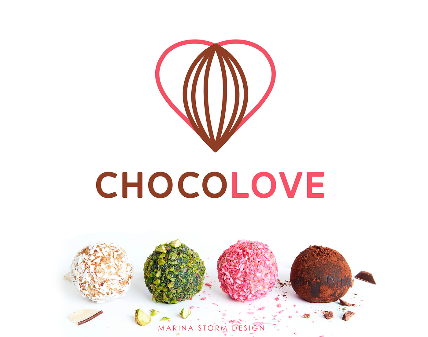branding  chocolate logo natural raw