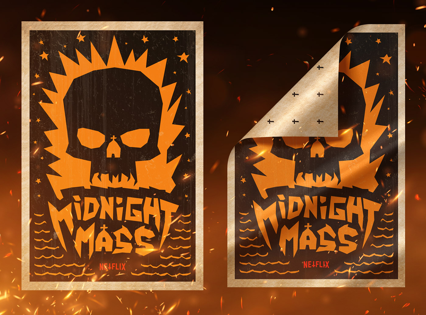 Poster design for the Netflix series, Midnight Mass.