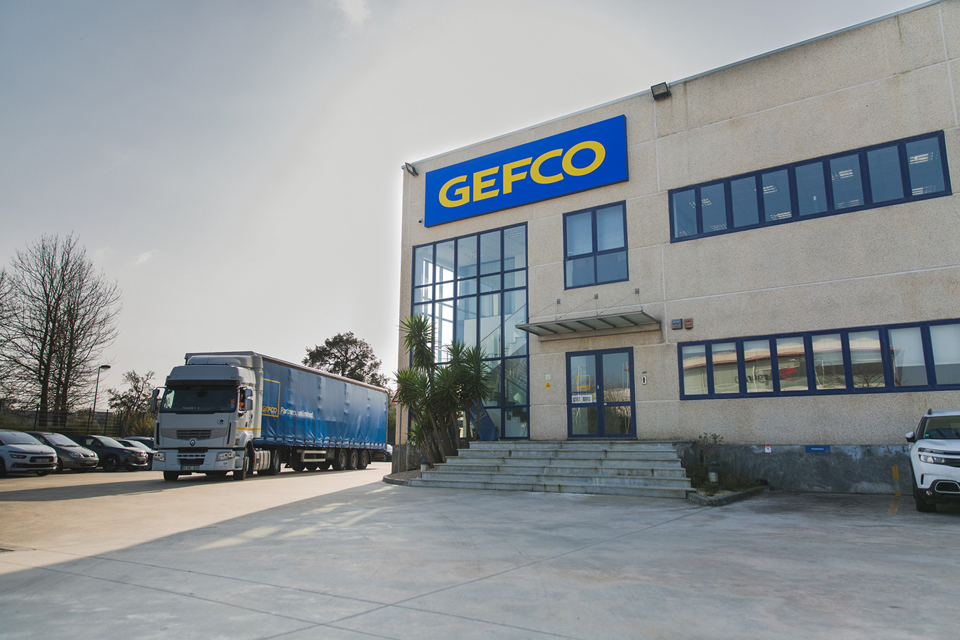 airport alvaro martino Gefco industry Logistics Plain porto Portugal Transport trucks