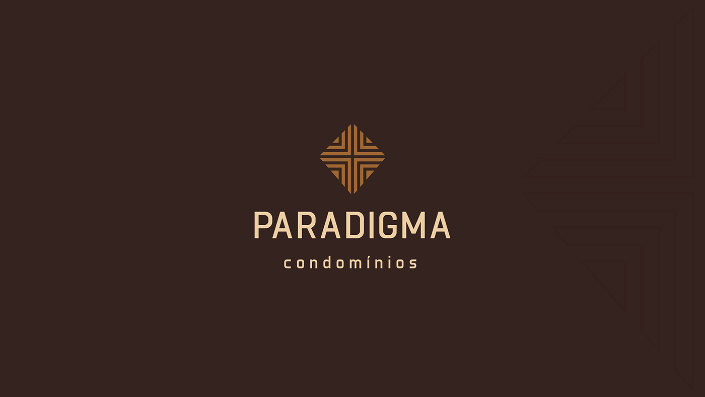 Condominio branding  identidade visual logo Logotype brand Logotipo imóveis imobiliária paradigma