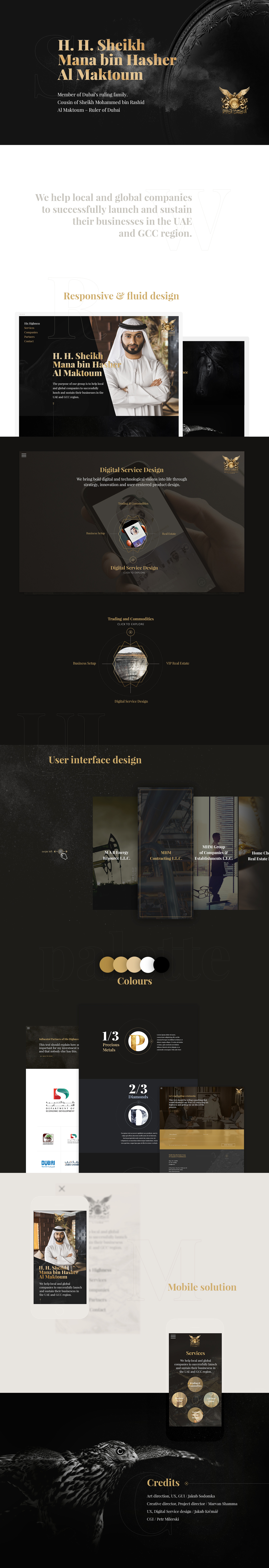 sheikh dubai design ux Website ArtDirection Experience Webdesign presentation jakubsodomka