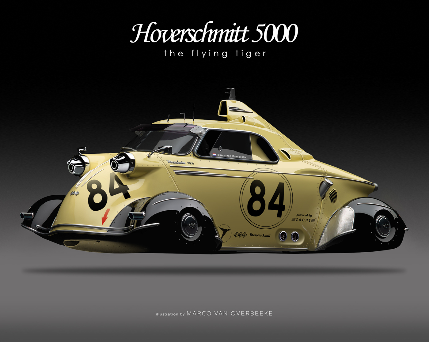 fmr concept art messerschmitt kr200 tg500 tiger Flying microcar overbeeke