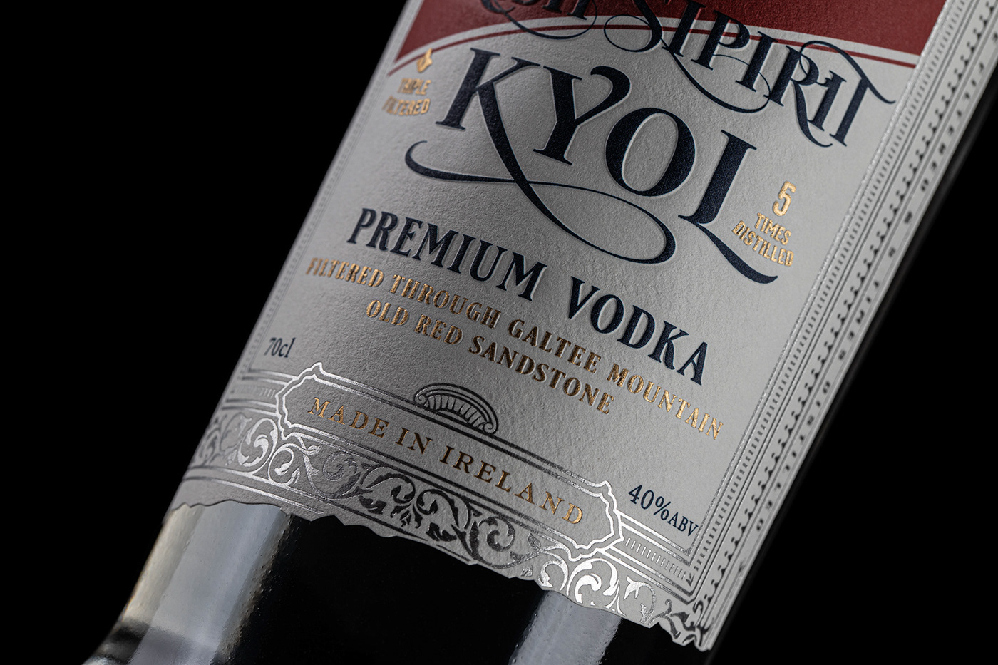 Vodka . gin . whiskey . premium . Spirit . Alcohol . label . foil . emboss .