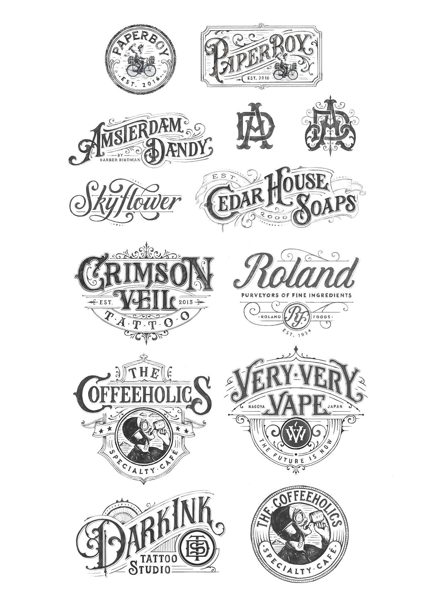 logo Logotype vintage handmade vintagedesign Handlettering HAND LETTERING lettering Calligraphy   typedesign