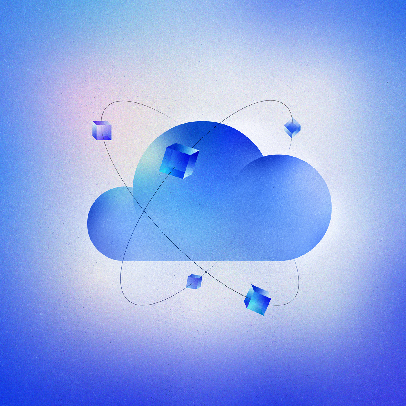 abstract cloud computing concept Data graphics icons ILLUSTRATION  service vector