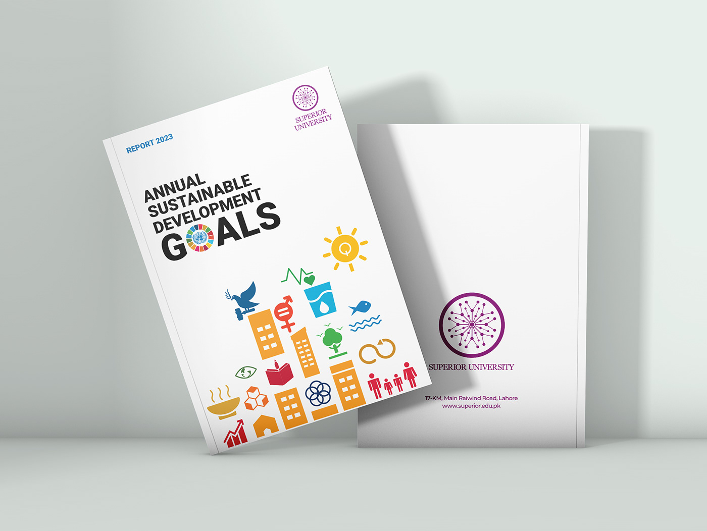 annual report book design annual book design Annual SDGs Book Design University Book Design