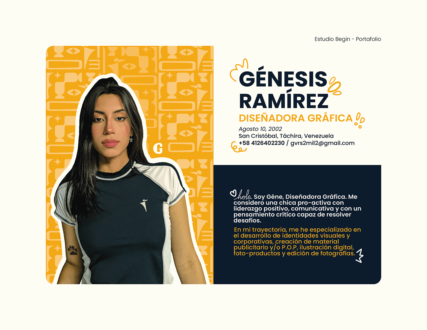 Introducción del Diseñador - Génesis Ramírez