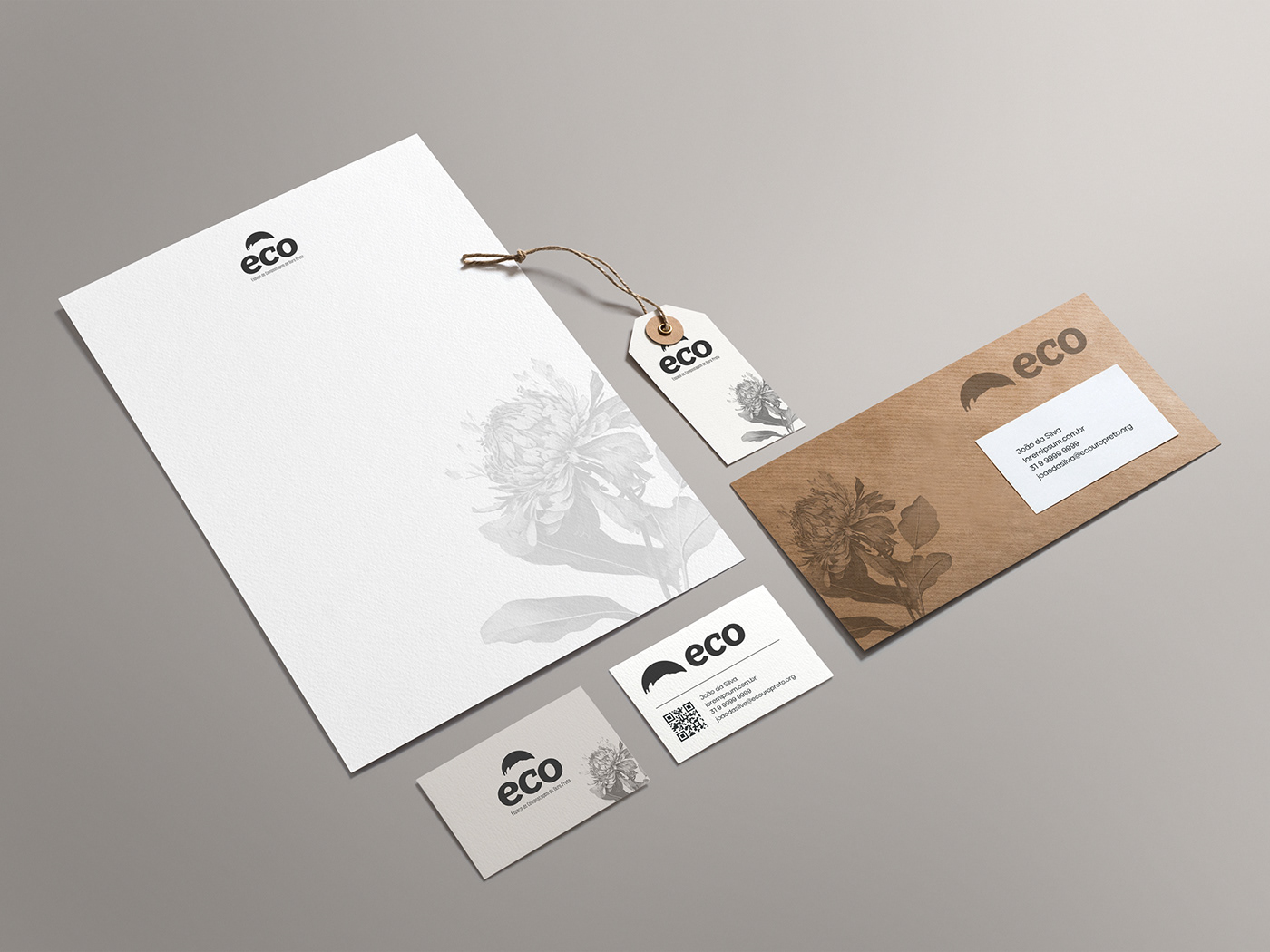 Ecology marca Logotipo brand identity Logo Design identity