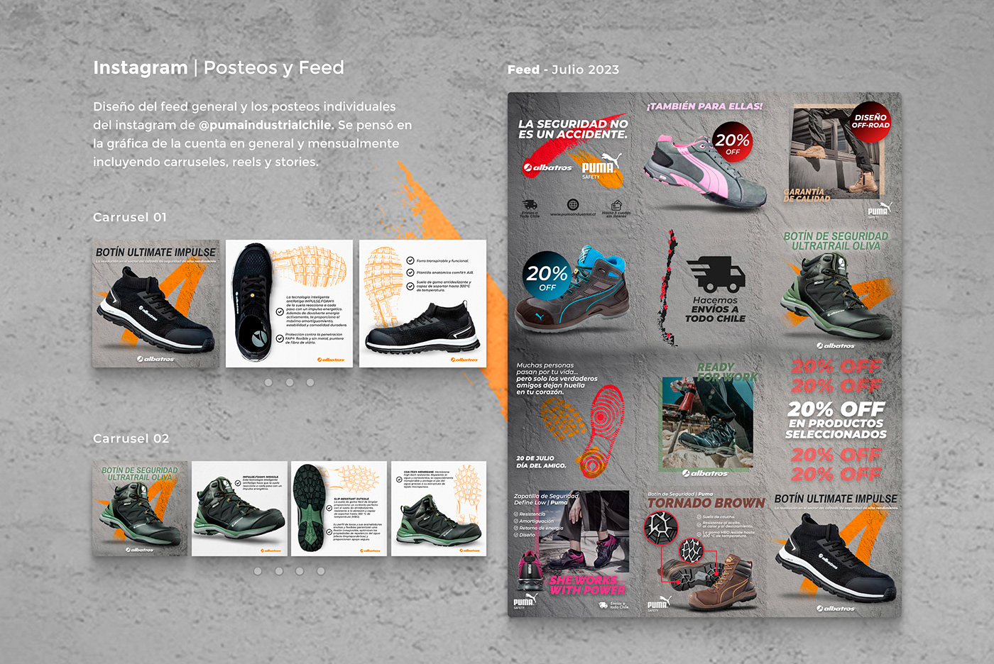 puma feed instagram Social media post graphic design  visual identity banner newsletter campaign reel