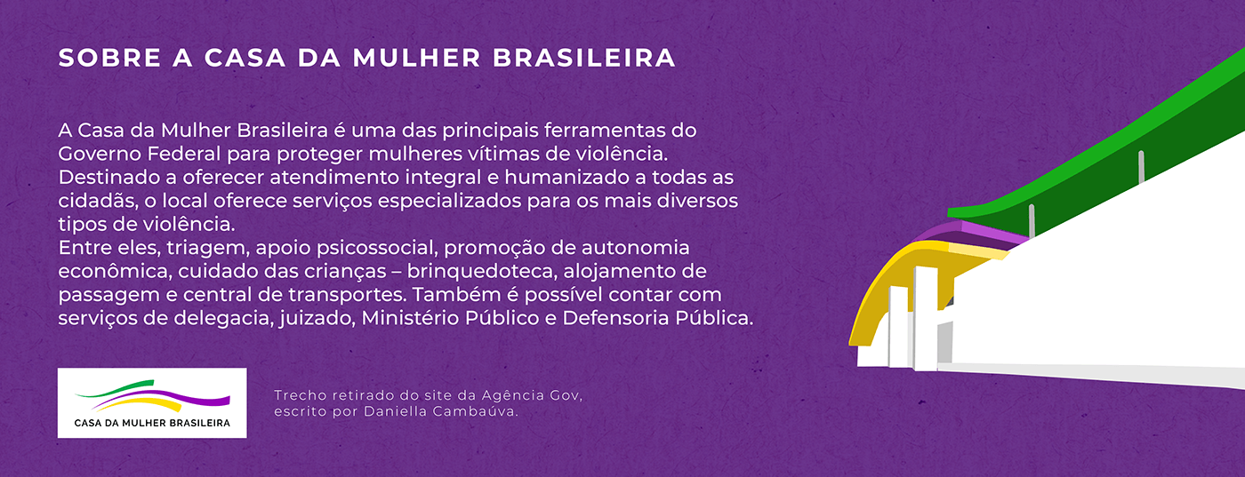Politica Ilustração casa da mulher brasileira