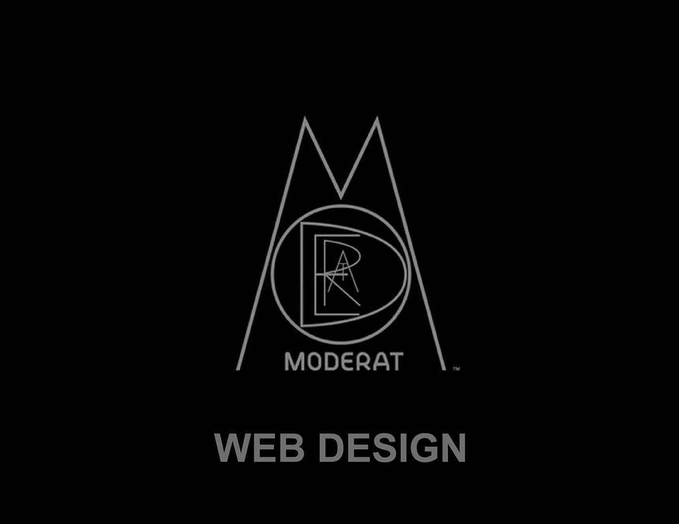 moderat  Web design photoshop Illustrator electro music dreamweaver gif