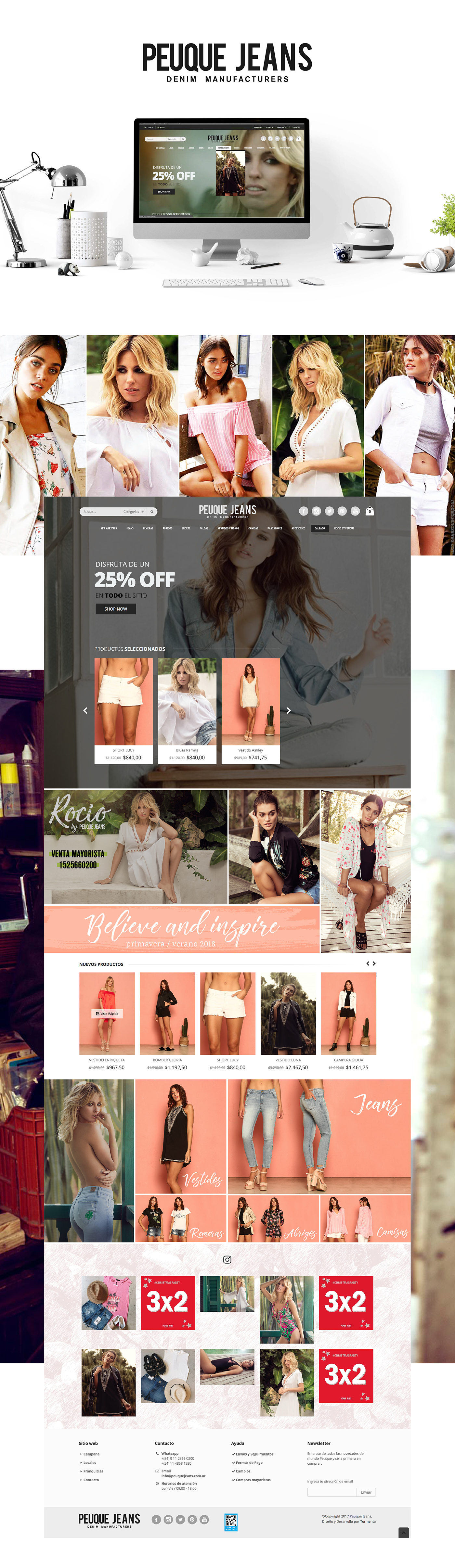 Fashion  Web Website shop Ecommerce jeans design graphic design  moda typo