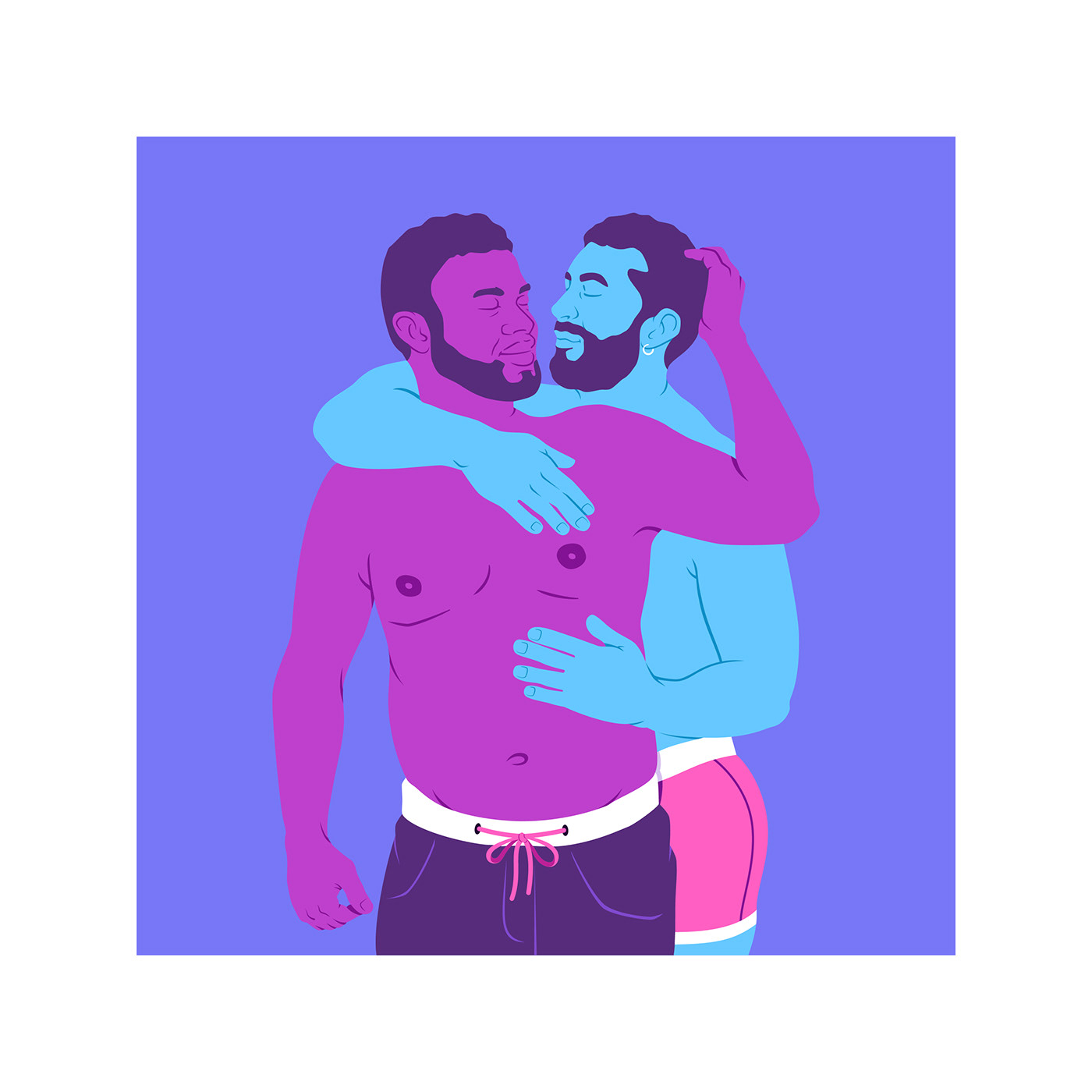 couple gay gay gay art kiss lesbian lesbians LGBT LGBTQ Love queer
