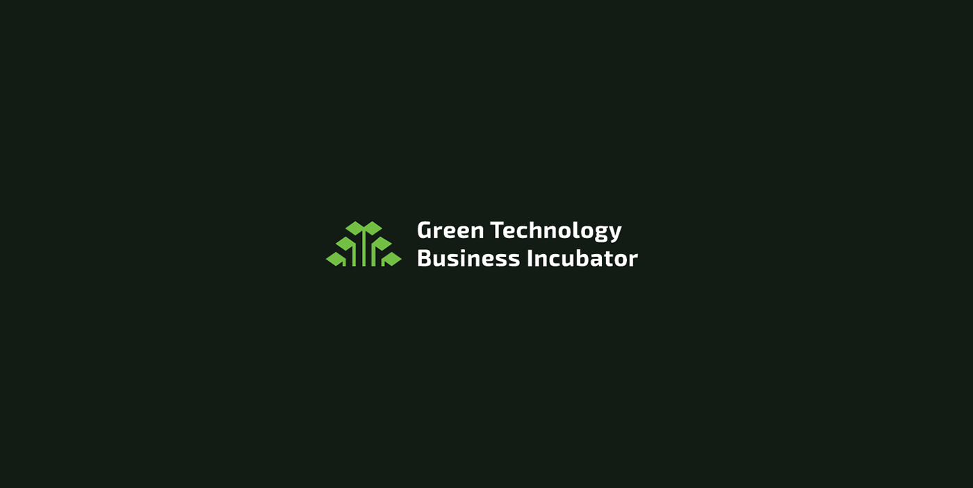visual identity branding  brand identity Logo Design Technology Business Incubator corporate green growth Technology business