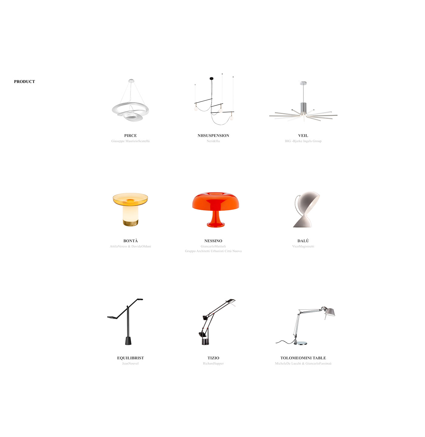 UI/UX app design Web Design  redesign Figma artemide product light Interaction design  visual